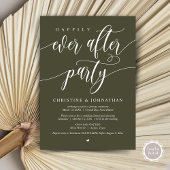 Invitation Joyeux Après La Fête, Dîner Mariage Elopement