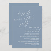 Invitation Joyeux Après La Fête, Dîner Mariage Elopement (Devant / Derrière)