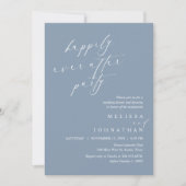 Invitation Joyeux Après La Fête, Dîner Mariage Elopement (Devant)