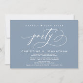 Invitation Joyeux Après La Fête, Dîner Mariage Moderne (Devant)
