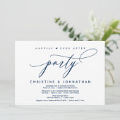 Invitation Joyeux Après La Fête, Dîner Mariage Moderne (Debout devant)