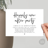 Invitation Joyeux Après La Fête, Dîner Mariage Romantique
