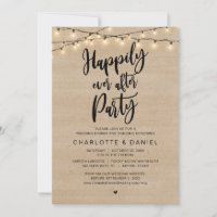 Joyeux Après La Fête, Dîner Rustique Mariage