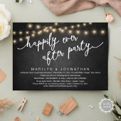 Invitation Joyeux Après La Fête, Dîner Rustique Mariage