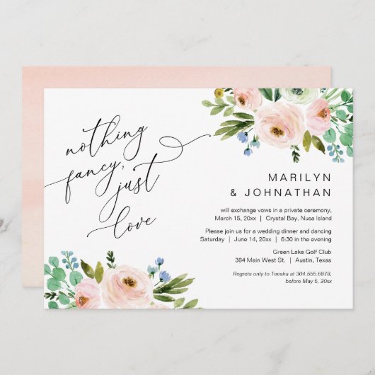 Invitation Joyeux Après La Fête, L'Édifice, La Verdure (Devant / Derrière)