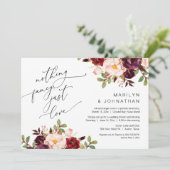 Invitation Joyeux Après La Fête, L'Elopement, La Bourgogne (Debout devant)