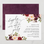 Invitation Joyeux Après La Fête, L'Elopement, La Bourgogne (Devant / Derrière)