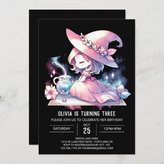 Invitation Joyeux Assistant Amusement Anniversaire (Devant / Derrière)