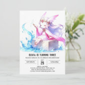 Invitation Joyeux Assistant Boho Anniversaire (Debout devant)