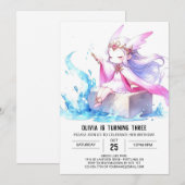 Invitation Joyeux Assistant Boho Anniversaire (Devant / Derrière)