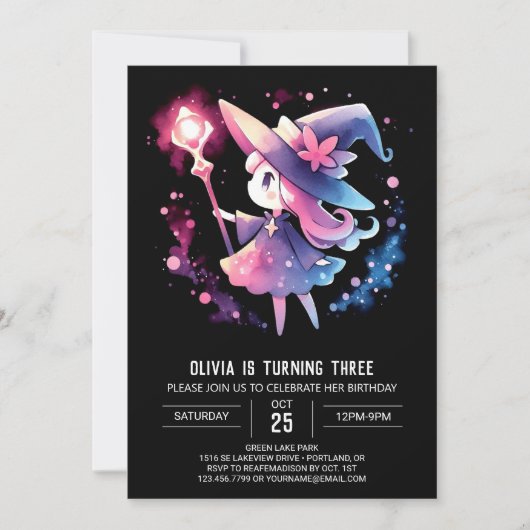 Invitation Joyeux Assistant Minimaliste Anniversaire (Devant)