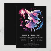 Invitation Joyeux Assistant Minimaliste Anniversaire (Devant / Derrière)