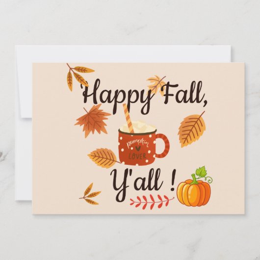 Invitation Joyeux Automne, tout le monde ! (Devant)
