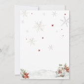 Invitation Joyeux Baby shower de crête (Dos)