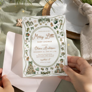 Invitation Joyeux Baby shower neutre entre les sexes