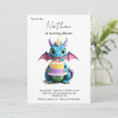 Invitation *~* Joyeux Bébé Dragon Photo AP88 Anniversaire (Debout devant)
