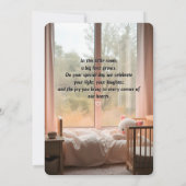 Invitation Joyeux bébé fille anniversaire - Téléchargeable Ca (Dos)