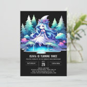 Invitation Joyeux Boho Princess Anniversaire (Debout devant)