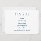 Invitation joyeux bokeh nouvelle année (Dos)