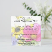 Invitation Joyeux bouquet de fleurs (Debout devant)
