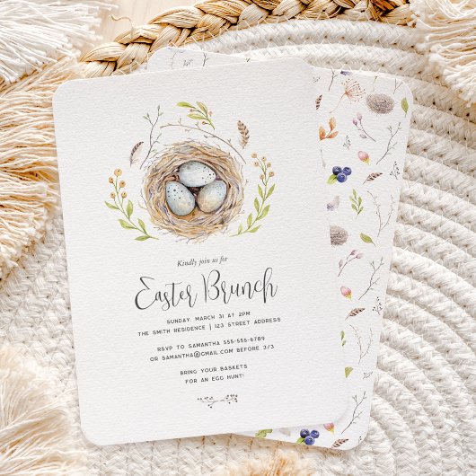 Invitation Joyeux Brunch de Pâques