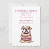 Invitation Joyeux Bulldogs anglais (Dos)