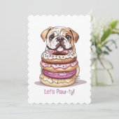 Invitation Joyeux Bulldogs anglais (Debout devant)