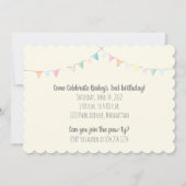 Invitation Joyeux Bulldogs français (Dos)