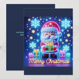 Invitation Joyeux cadeau de Noël Père Noël