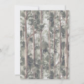 Invitation Joyeux Camper Mountain Forest Boy Anniversaire (Dos)