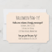 Invitation Joyeux Carlins d'Halloween Jack O Lanterns (Dos)