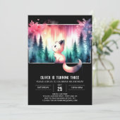 Invitation Joyeux Chat Boho Anniversaire (Debout devant)