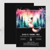 Invitation Joyeux Chat Boho Anniversaire (Devant / Derrière)