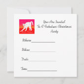 Invitation Joyeux chat de Noël (Dos)