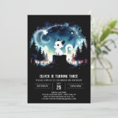 Invitation Joyeux Chat Whimsical Anniversaire (Debout devant)