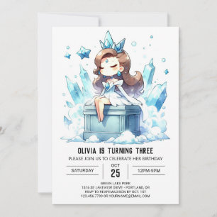 Invitation Joyeux Château Princesse Anniversaire
