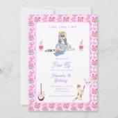 Invitation Joyeux Chats D'Anniversaire Ont Une Fête (Devant)