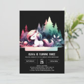 Invitation Joyeux Cheval Personnalisé Anniversaire (Debout devant)