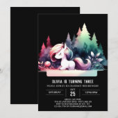 Invitation Joyeux Cheval Personnalisé Anniversaire (Devant / Derrière)