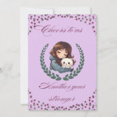 Invitation Joyeux chien d'anniversaire, chat, animaux de comp (Devant)