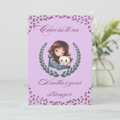 Invitation Joyeux chien d'anniversaire, chat, animaux de comp (Debout devant)