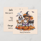 Invitation Joyeux Chihuahua Halloween (Devant / Derrière)