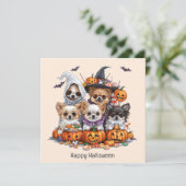 Invitation Joyeux Chihuahua Halloween (Debout devant)