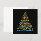 Invitation Joyeux Chrismukkah 2022 Joyeux Hanukka Noël Tr (Devant / Derrière)