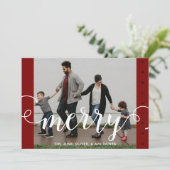 Invitation joyeux CHRISTMAS Card (Debout devant)