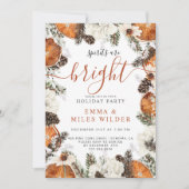 Invitation Joyeux Citrus Pine Holiday (Devant)