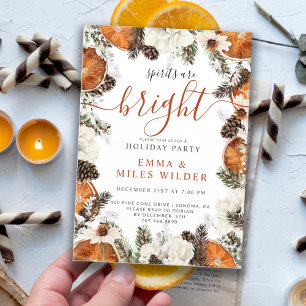 Invitation Joyeux Citrus Pine Holiday