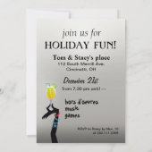 Invitation Joyeux cocktail de vacances ! (Dos)