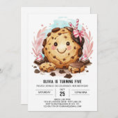 Invitation Joyeux cookies numériques élégants Anniversaire (Devant / Derrière)