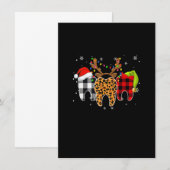 Invitation Joyeux costume dentaire de Noël Xma Adjointe denta (Devant / Derrière)
